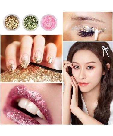 Body Glitter Face Glitter Festival Glitter Hair Glitter Nail Glitter Nail Art Kit Cosmetic Glitter for Wax Melts Art Nail Crafting Card Making Scrapbooking Party (24 Colors) Colour 1 - Buy Online on GoSupps.com