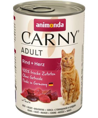 Animonda Carny Adult Wet Cat Food - Hearty 12 x 400g Cans for Adult Cats | International Shipping Available - Buy Online on GoSupps.com
