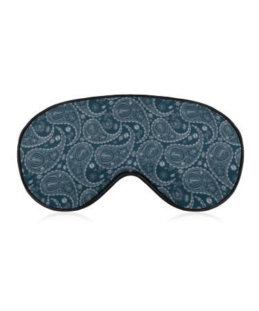 Floral Paisley Design Sleep Mask for Women Adjustable Sleeping Eye Shades Cover with Elastic Strap