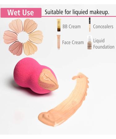 Makeup Sponge for Blending Liquid Foundation Cream & Powder - Easy to Clean Super Soft (Red) - Buy Online on GoSupps.com