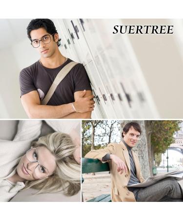 Suertree Blue Light Filter Glasses - Lightweight Myopia Glasses for Men & Women - Stylish TR90 Black -0.5x - Buy Online on GoSupps.com