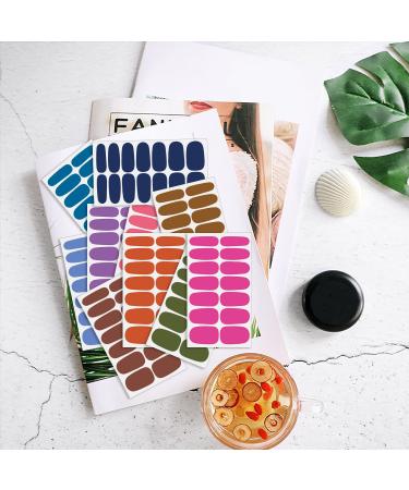 DANNEASY 24 Sheets Solid Color Nail Wraps - Self Adhesive Polish Strips for Women - Dark Color Series - Buy Online on GoSupps.com