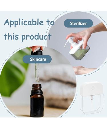 Roucerlin 6 Pcs Clear Empty Card Mini Fine Mist Spray Bottles Refillable Travel Misting Spray Bottles Portable Water Mist Bottle Sprayer Perfume Atomizer Containers for Face Hair (1.69 Oz & 1.28 Oz) - Buy Online on GoSupps.com