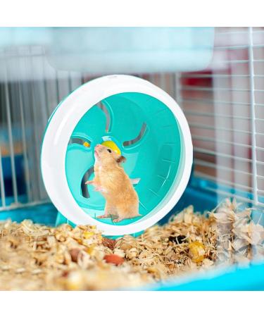 Hamster Running Wheel - Quiet Small Mouse Wheel | Multifunctional Small Animal Training Supplies 7 Inch Running Disc with Non-Slip Surface for Chinchilla Mouse Squirrel Blue - Buy Online on GoSupps.com