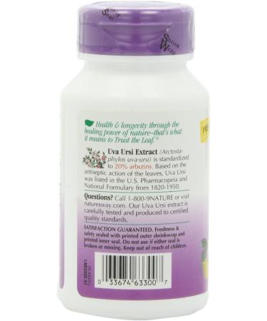 Nature's Way Uva Ursi Extract 666mg - 60 Capsules - Buy Online on GoSupps.com