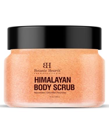 Botanic Hearth Himalayan Salt Body Scrub with Lychee Oil Exfoliating Body Scrub act as Body Exfoliator & helps with Moisturizing Skin Acne Cellulite Dead Skin Scars Wrinkles 10 oz