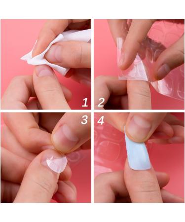 SAVITA 10 Sheets/240pcs Double Sided Nail Adhesive Tabs Waterproof Breathable Jelly Adhesive Tab Glue Sticker for Fake Nails - Buy Online on GoSupps.com