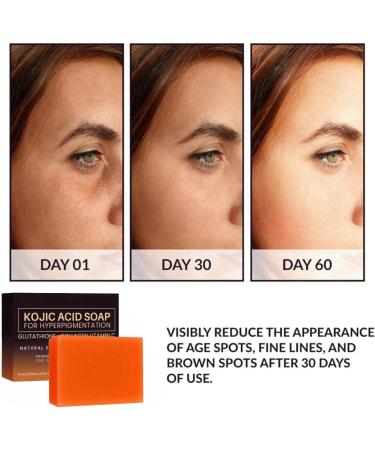 Kojic Acid Soap Turmeric Brightening Soap Turmeric Soap Bar Turmeric Kojic Acid Dark Spot Remover Soap Bars Kojic Acid Soap for Face and Body Kojic Acid & Turmeric Soap Face Soap Bar for Men and Women - Buy Online on GoSupps.com