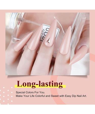 28g Fine Dipping Powder Nude Color - Bare Naked Summer Gel Nail Powder (No.8) - Buy Online on GoSupps.com