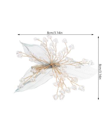 Lurrose Bridal Hair Clips - Green Leaf & Crystal Accessories for Weddings & Parties - Buy Online on GoSupps.com