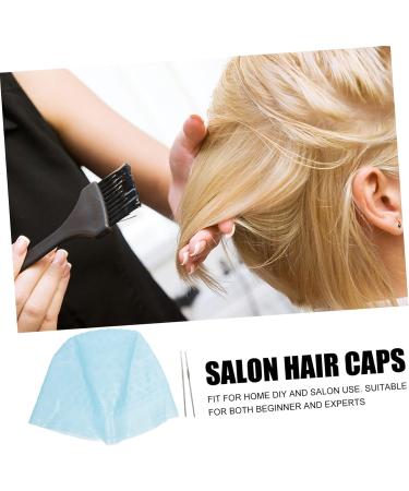 1 Set Hair Color Highlighter Cap Salon Hair Coloring Dye Cap Hair Bleaching Kit Hair Bleaching Cap Color Hair Dye Hair Coloring Caps Colored Hat Crochet Stainless Steel Clamshell 22X16X1CM blue - Buy Online on GoSupps.com