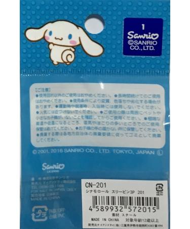 Sanrio Cinnamoroll Hair Accessories Barrette Set - White, Blue, Black (3pcs) - Buy Online on GoSupps.com