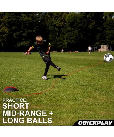 QUICKPLAY Replay Soccer Training Ball - Adjustable Bungee Elastic Junior Size 4 Soccer Ball with Base Weight - Buy Online on GoSupps.com