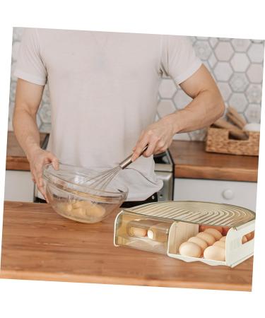 GLEAVI Egg Carton Eggs Fridge Plastic Containers Plastic Organizers Reusable Egg Case Refrigerator Egg Tray As Shown 1 31X30X9.5cm - Buy Online on GoSupps.com