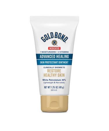 Gold Bond Medicated Advanced Healing Ointment, 1.75 oz., Hydrates and Protects Dry, Cracked Skin