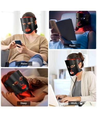 Brori LED Face Mask - 7 Color Light Therapy for Facial Skin Care | Infrared Beauty Treatment Device - Perfect Skincare Gift - Buy Online on GoSupps.com