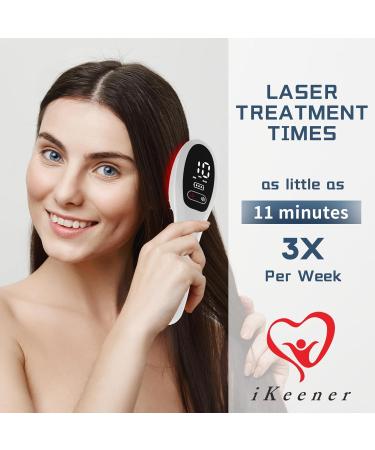 iKeener Laser Comb Red&Blue Light Therapy to Eliminate Hair Loss Portable Prevent Hair Loss Comb Red Light Therapy Promote Hair Growth Stimulate Hair Follicle Activation&Hair Repair Blue Light Clean - Buy Online on GoSupps.com