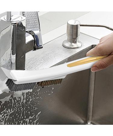 Shakven Scrubbing Scraper Brush - Bathroom Cleaning Steel Wire Brush Scrubber | Stubborn Stains Removing Home Cleaning Brush for Window Frames Tile White A - Buy Online on GoSupps.com