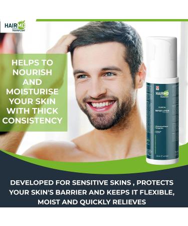 HairMD Transplant Clinical Repair Lotion - 125ml | Post-Hair Transplant Care | Gentle Formula for Sensitive Scalp | Nourishing & Moisturizing - Buy Online on GoSupps.com