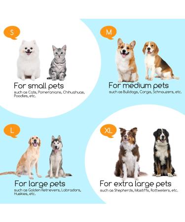 Nobleza Inflatable Protective Collar for Dogs & Cats | Adjustable Recovery Ruff for Surgery & Injuries | Comfortable Velcro Fastener (Blue M - 10-13 inch) - Buy Online on GoSupps.com