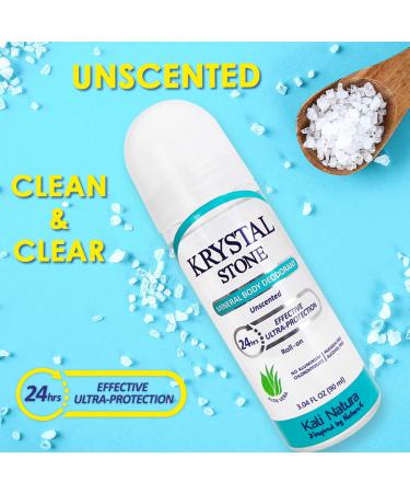 Deodorant For MEN 3-Pack Roll On Potassium Alum with Essential Oil Blends - Unscented COOL BLACK and FRESH CEDAR - VEGAN. CRUELTY FREE. ECO-FRIENDLY  - Buy Online on GoSupps.com