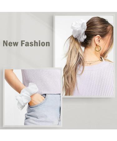 LILIEBE 6 Soft Jumbo Satin Scrunchies for Thick & Curly Hair - Oversized Scrunchie Set for Women & Girls - Buy Online on GoSupps.com
