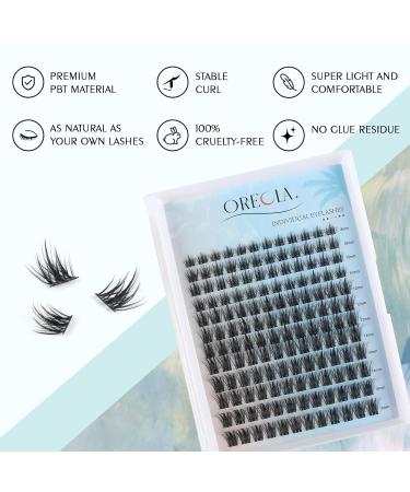 Oreola Single Eyelashes - 144 Pieces Cluster Super Thin Ribbon 8-16 mm DIY Eyelash Extensions for Beginners | International Shipping - Buy Online on GoSupps.com