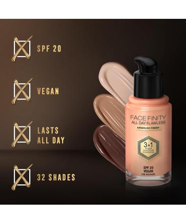 Max Factor Face Finity All Day Flawless 3 In 1 Foundation 070 - Long-Lasting Full Coverage Makeup for Flawless Skin | Shop Internationally - Buy Online on GoSupps.com