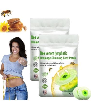 Lukmlca Bienenergift Footpasters Lukmlca Bienengift Lymphatic foot pavement Lukmlca Bienengift-Lymphdrainage Bienengift-Lymphdrainage-Footpaster (2 PCs)