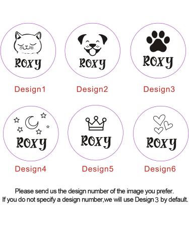 Dog Tag Personalised Dog Name Tag Custom Dog ID Tag Dog Tags for Pets Engraved Silicone Dog Tag for Cat Pet Dog Puppy Personalised Dog Collar for Cats Dogs (Pink Round) - Buy Online on GoSupps.com