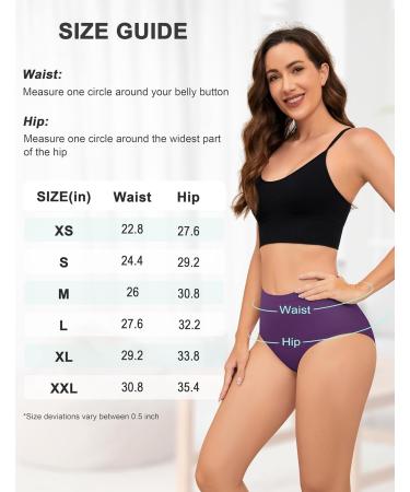 Leovqn Lace Trim Period Pants for Women XXL Purple - Heavy Flow Menstrual Underwear, Leakproof Postpartum Briefs - Buy Online on GoSupps.com