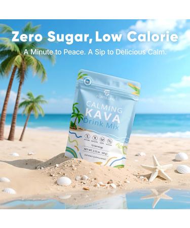 FORTILUME Kava Kava Drink Mix, Berry Flavor Instant Kava Powder, Low-Calorie, Non-Alcoholic | Plant-Based Relaxation Alternative Beverage | 15 Servings - Buy Online on GoSupps.com