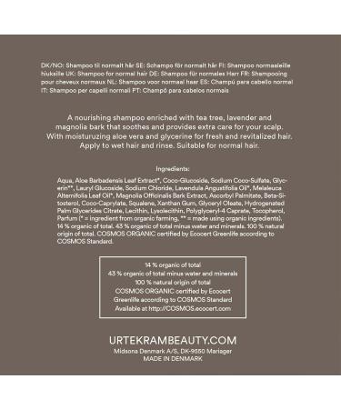Urtekram Organic Tea Tree Shampoo 250ml 250 ml (Lot de 1) - Buy Online on GoSupps.com