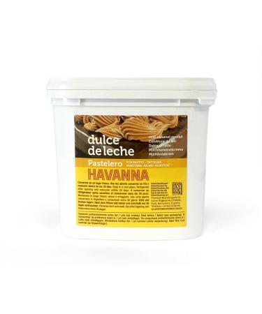 Havanna Dulce de Leche P tissier | Sans Gluten | Sans Colorants ni Ar mes Artificiels | Produit Gourmet | Seau de 1 kg