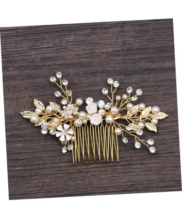 Housoutil Wedding Dress Accessories Women Hair Comb Wedding Hair Comb Crystal Hair Comb Bridal Hair Comb Hair Accessories Alloy Headgear Women's - Buy Online on GoSupps.com