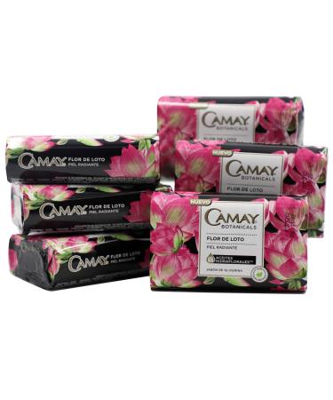 Camay Lotus Flower Bar Soap, Cleanses and Moisturizes Skin, Floral Scent, 6-Pack of 98 Oz, 6 Bar Soaps