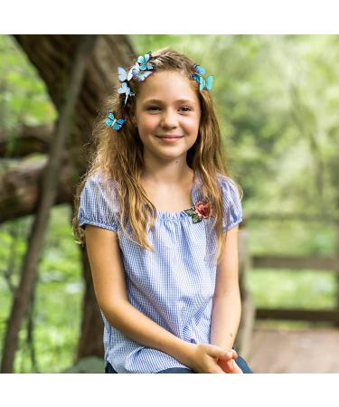 18 Stylish Butterfly Hair Clips - Glitter Snap Hair Jewelry for Teenagers & Women - Buy Online on GoSupps.com
