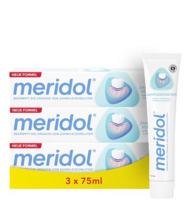 meridol toothpaste 3x75ml - Toothpaste fights gingivitis antibacterial effect 75 ml (pack of 3) - Buy Online on GoSupps.com