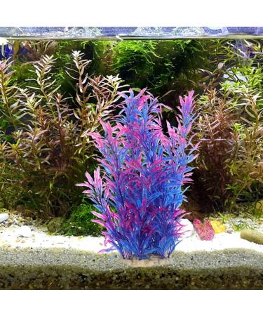 Ipetboom Terrarium Tank Plants 2pcs Aquarium Landscaping Plastic Plants Fish Tank Landscape Ornaments Fake Aquarium Plant Root Dark Blue - Buy Online on GoSupps.com