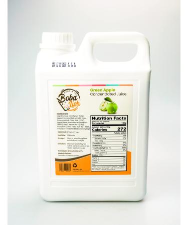 Green Apple Flavoured Bubble Tea Syrup by Boba Lish - 2.5kg - 50 Drinks