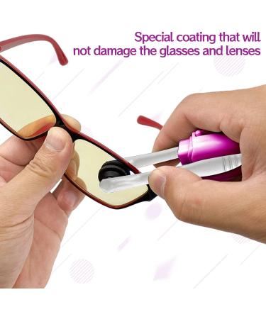 3Pcs Portable Carbon Glasses Lens Cleaners | Microfiber Cleaner Brushes for Spectacles, Sunglasses, and Reading Glasses - Buy Online on GoSupps.com