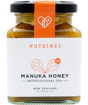 NUTRIMEL Manuka Honey 15+ (MGO 550+) - Glass jar (250 g) - New Zealand origin - 100% Tested and certified