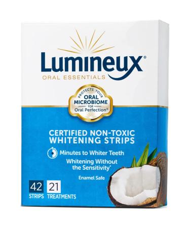 Teeth Whitening Strips 21 Treatments - Enamel Safe for Whiter Teeth - Whitening Without The Harm - Dentist Formulated and Certified Safe Non-Toxic  Health Whitening