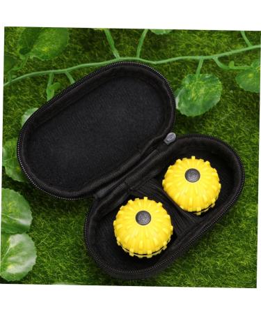 TOVINANNA Pressure Release Toy 1pc Decompression Massage Ball for Stress Relief | 7.36x3.56cm Yellow - Buy Online on GoSupps.com