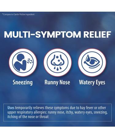 HealthA2Z Allergy Relief | Loratadine 10mg | Antihistamine | 500 Tablets | Relief from Itchy Throat Sneezing Runny Noses | 24-Hours Allergy Medicine - Buy Online on GoSupps.com