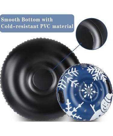 Dilonfi 47 Inch Inflatable Snow Tube Sled - Heavy Duty Winter Toy for Kids and Adults - Blue - Buy Online on GoSupps.com