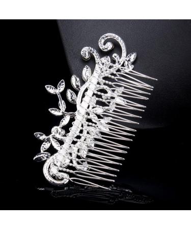 Dooppa Hair Comb Bridal Wedding Flower Rhinestones Women Hair Comb - Buy Online on GoSupps.com