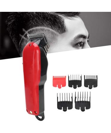 Rechargeable Hair Clipper - Electric Carving Hair Trimmer for Men - US Plug 100-240V (Red) - Best Hair Cutting Tool - Buy Online on GoSupps.com
