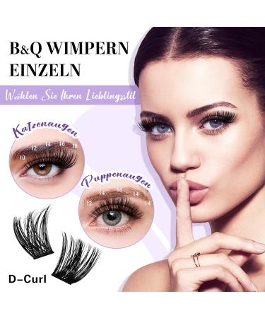 Reusable Eyelash Clusters for Beginners | 208 PCs DIY Lash Kit Individual Extensions (D-8-16Mix B05+B06) - Buy Online on GoSupps.com