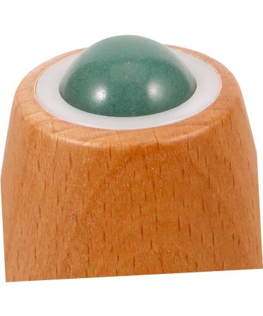 Collbath Jade Roller & Wooden Handle Face Massage Tool - Ultimate Skin Care Accessory for Radiant Glow - Buy Online on GoSupps.com